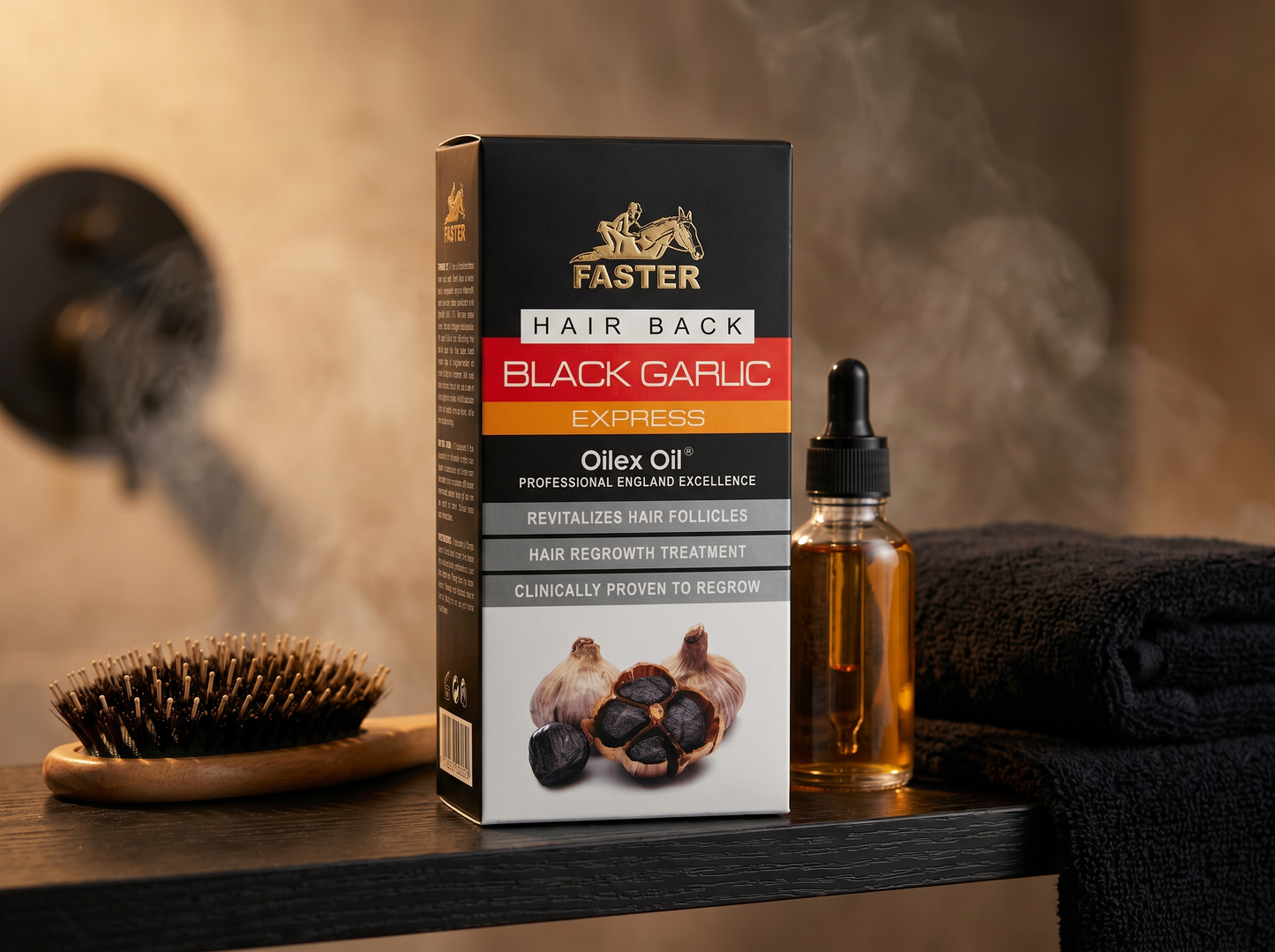 Faster Hair Back Black Garlic Express Oilex Oil 100ml